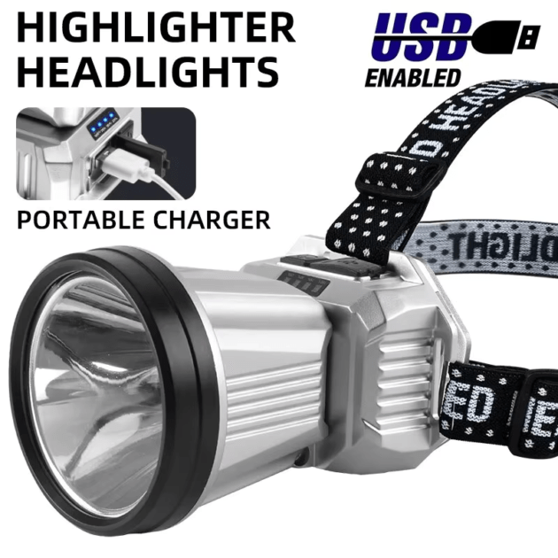 مصباح رأس أمامي قوي!