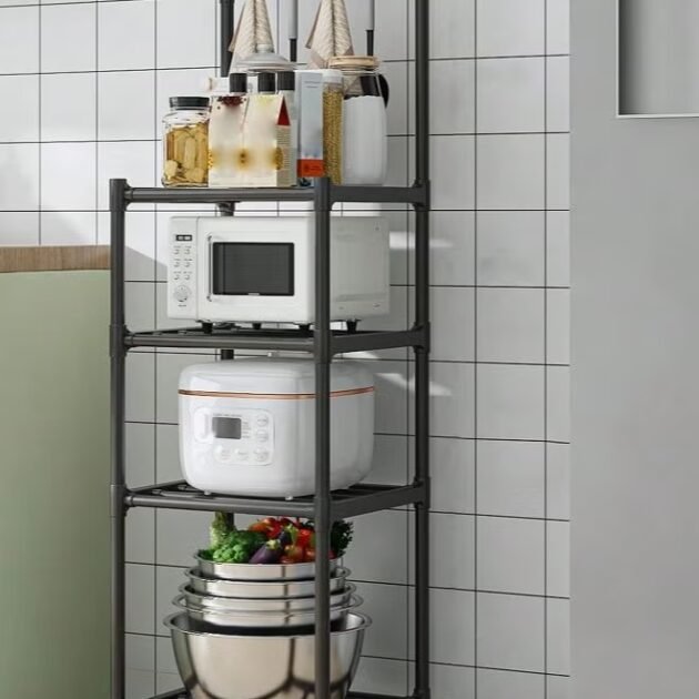 Étagère de Rangement Domestique Multicouche avec Roulettes✨🧰